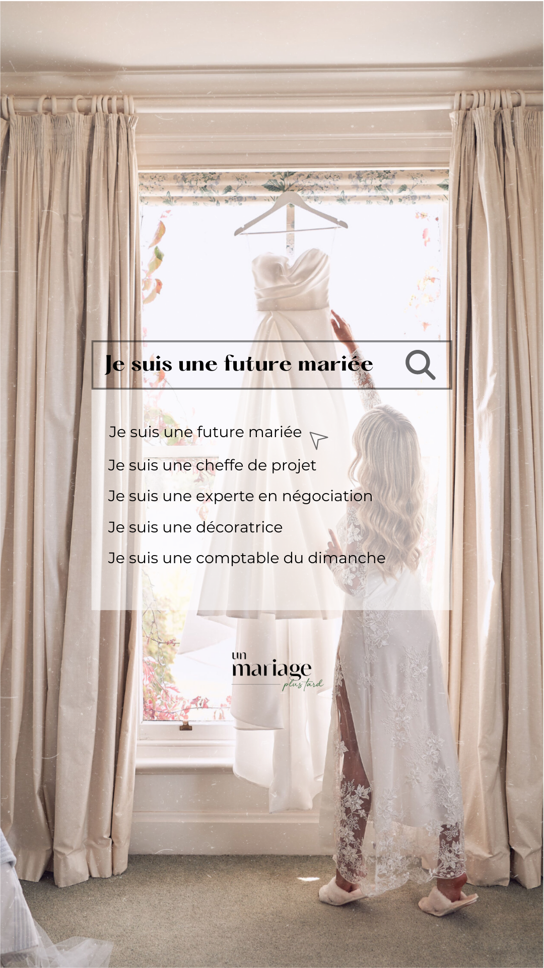 La future mariée et ses nombreux rôles